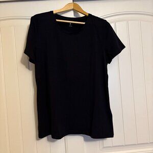 Amazon Essentials XL T Shirt Black Short Sleeve Crew Neck Casual Basic Solid